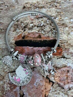 Pink Hello Kitty Bracelet cute